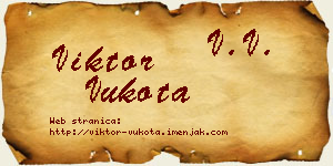 Viktor Vukota vizit kartica